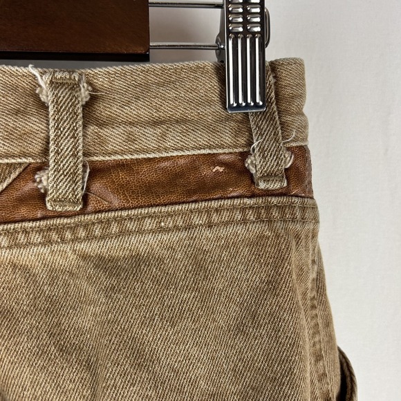 Vintage Roper Jeans‎ Mens 27x36 Brown Western Leather Trim High Rise Cowboy 90s - Picture 10 of 14